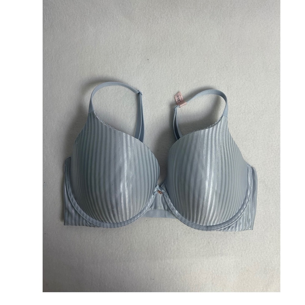 Shimmer Stripe Victoria's Secret Womens 36DD Blue Body by Victoria Perfect Shape